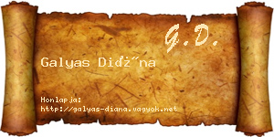 Galyas Diána névjegykártya